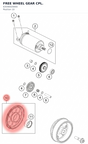 Diagram preview: FREE WHEEL GEAR CPL. (63540020000)