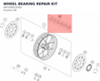 Diagram preview: WHEEL BEARING REPAIR KIT (A67509015000)