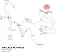 Diagram preview: BRACKET AKF-VALVE (79215002000)