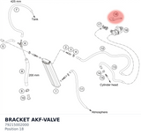 Diagram preview: BRACKET AKF-VALVE (79215002000)