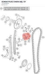 Diagram preview: SCREW PLUG CHAIN ADJ.       07 (75036008000)
