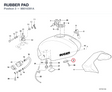 RUBBER PAD 86610391A diagram position