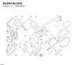 SILENT-BLOCK 86610561A diagram position