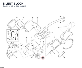 SILENT-BLOCK 86610561A diagram position