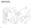 SILENT-BLOCK 86610571A diagram position