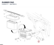RUBBER PAD 86610601A diagram position