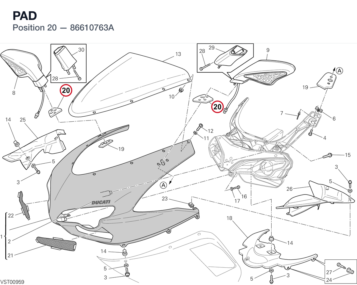 PAD 86610763A diagram position