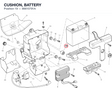 CUSHION, BATTERY 86610791A diagram position