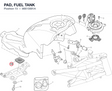 PAD, FUEL TANK 86610991A diagram position