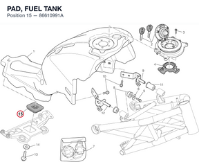 PAD, FUEL TANK 86610991A diagram position
