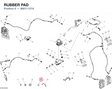 RUBBER PAD 86611121A diagram position