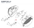 RUBBER PAD L.H. 86611211A diagram position