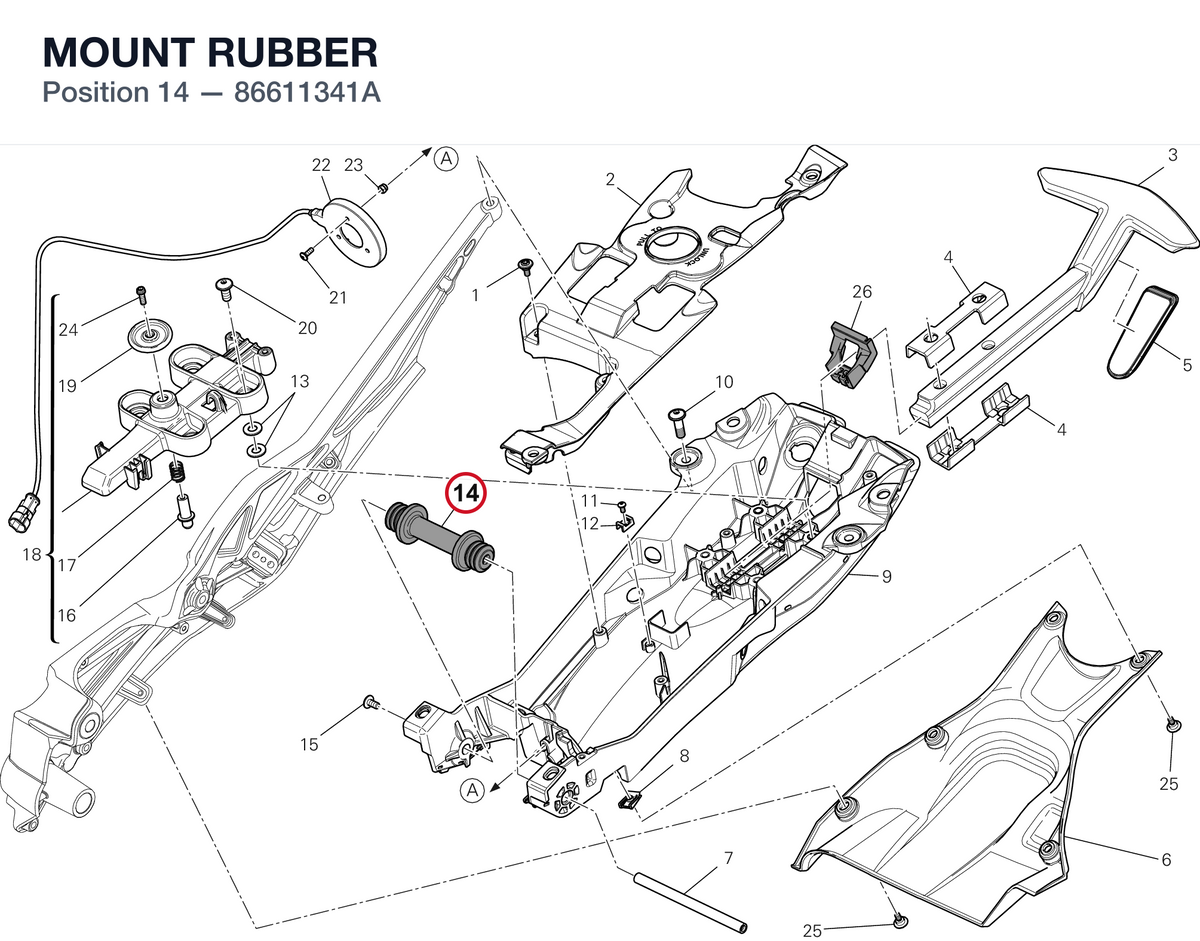 MOUNT RUBBER 86611341A diagram position