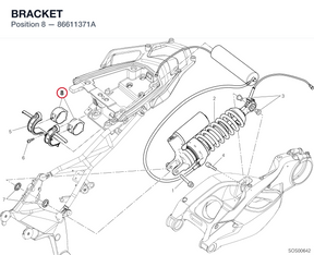 BRACKET 86611371A diagram position