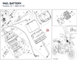 PAD, BATTERY 86611511B diagram position