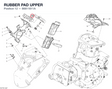 RUBBER PAD UPPER 86611611A diagram position