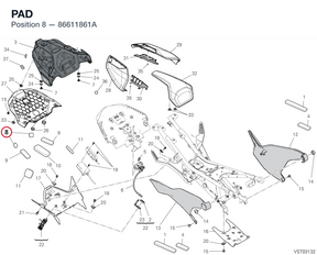 PAD 86611861A diagram position