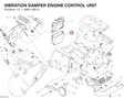 VIBRATION DAMPER ENGINE CONTROL UNIT 86611981A diagram position