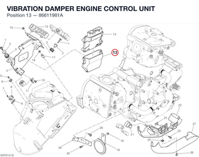 VIBRATION DAMPER ENGINE CONTROL UNIT 86611981A diagram position