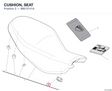 CUSHION, SEAT 86612141A diagram position