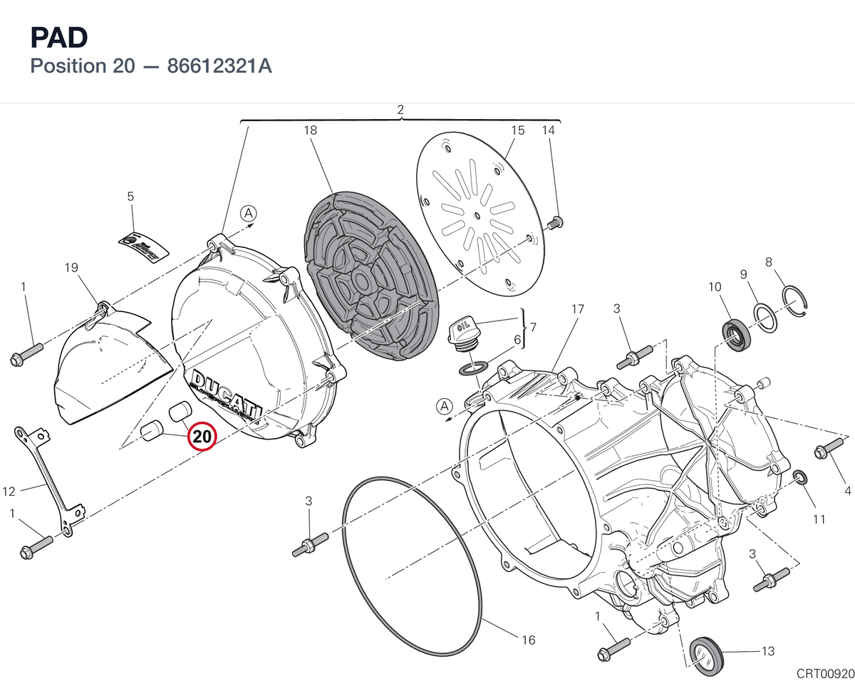PAD 86612321A diagram position