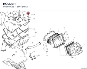HOLDER 86612411A diagram position