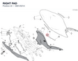 RIGHT PAD 86612521A diagram position