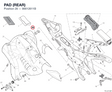 PAD (REAR) 86612611B diagram position