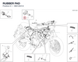 RUBBER PAD 86612641A diagram position