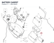 BATTERY CARPET 86612682A diagram position
