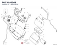 PAD 35x100x16 86613001A diagram position