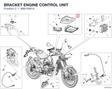BRACKET ENGINE CONTROL UNIT 86613081A diagram position