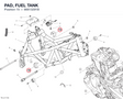 PAD, FUEL TANK 86613291B diagram position