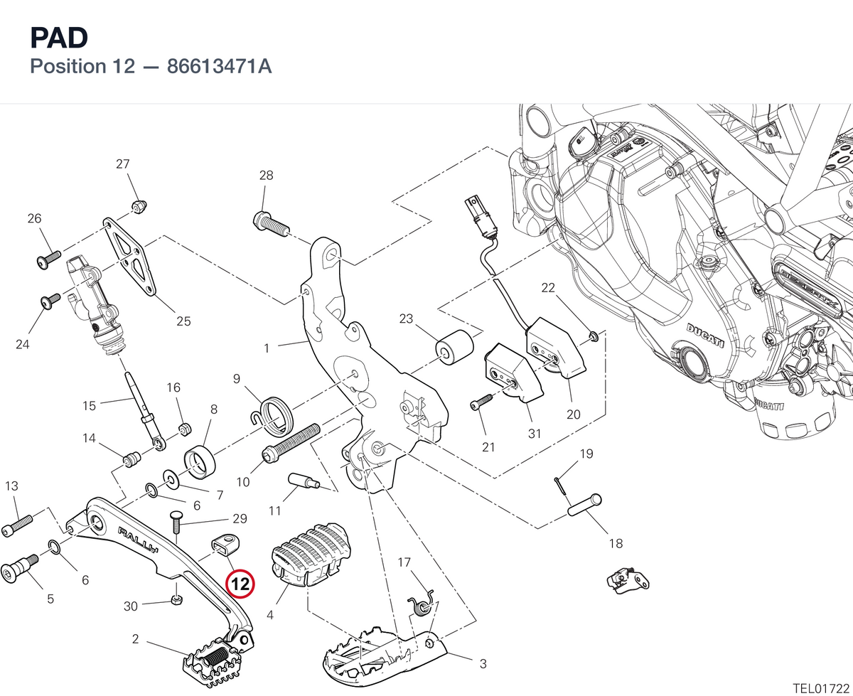 PAD 86613471A diagram position