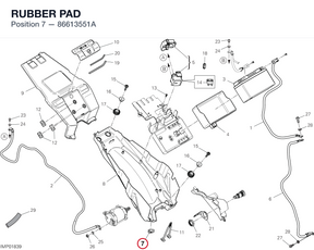 RUBBER PAD 86613551A diagram position
