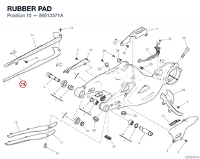 RUBBER PAD 86613571A diagram position