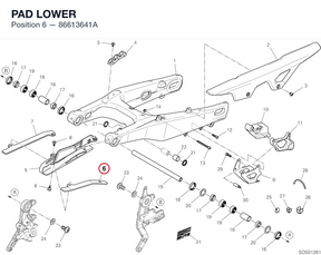 PAD LOWER 86613641A diagram position