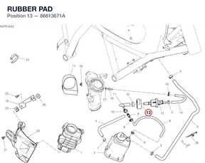 RUBBER PAD 86613671A diagram position