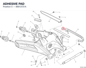 ADHESIVE PAD 86613721A diagram position