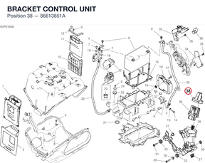 BRACKET CONTROL UNIT 86613851A diagram position
