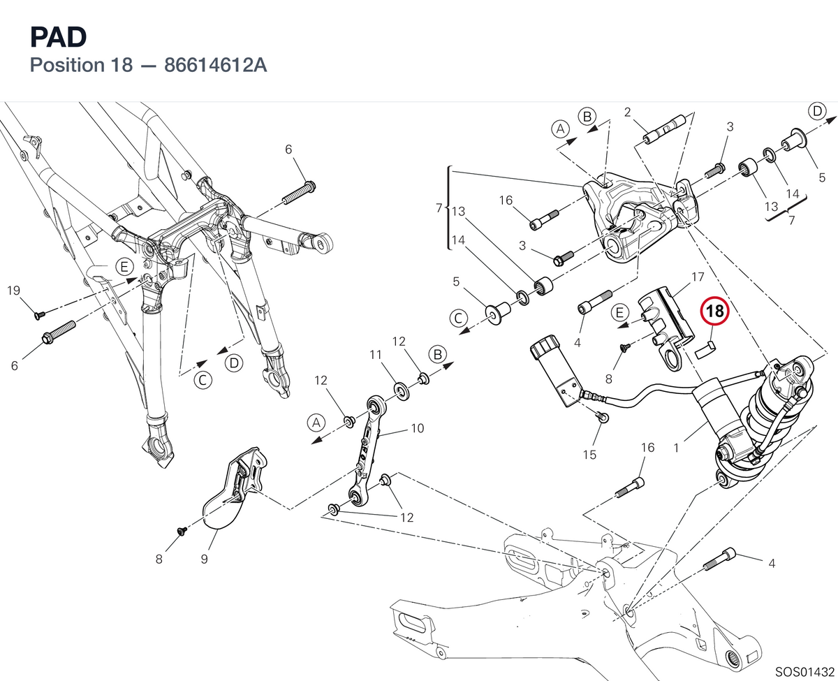 PAD 86614612A diagram position