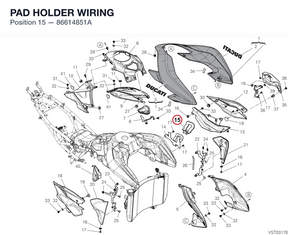PAD HOLDER WIRING 86614851A diagram position