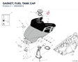 GASKET, FUEL TANK CAP 86640081A diagram position