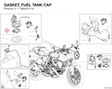GASKET, FUEL TANK CAP 86640111A diagram position