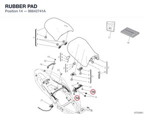 RUBBER PAD 86642741A diagram position