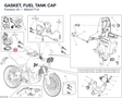 GASKET, FUEL TANK CAP 86642771A diagram position