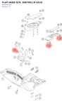 Diagram preview: FLAT HEAD SCR. DIN7991-M 6X16 (0991060163)