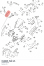 Diagram preview: RUBBER PAD R/S (90808006000)