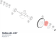 Diagram preview: PARALLEL KEY (90130055001)