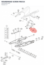Diagram preview: ROUNDHEAD SCREW M6X16 (J900000601605)